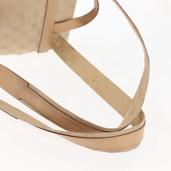 GUCCI GG Canvas Backpack Beige Silver main image 7